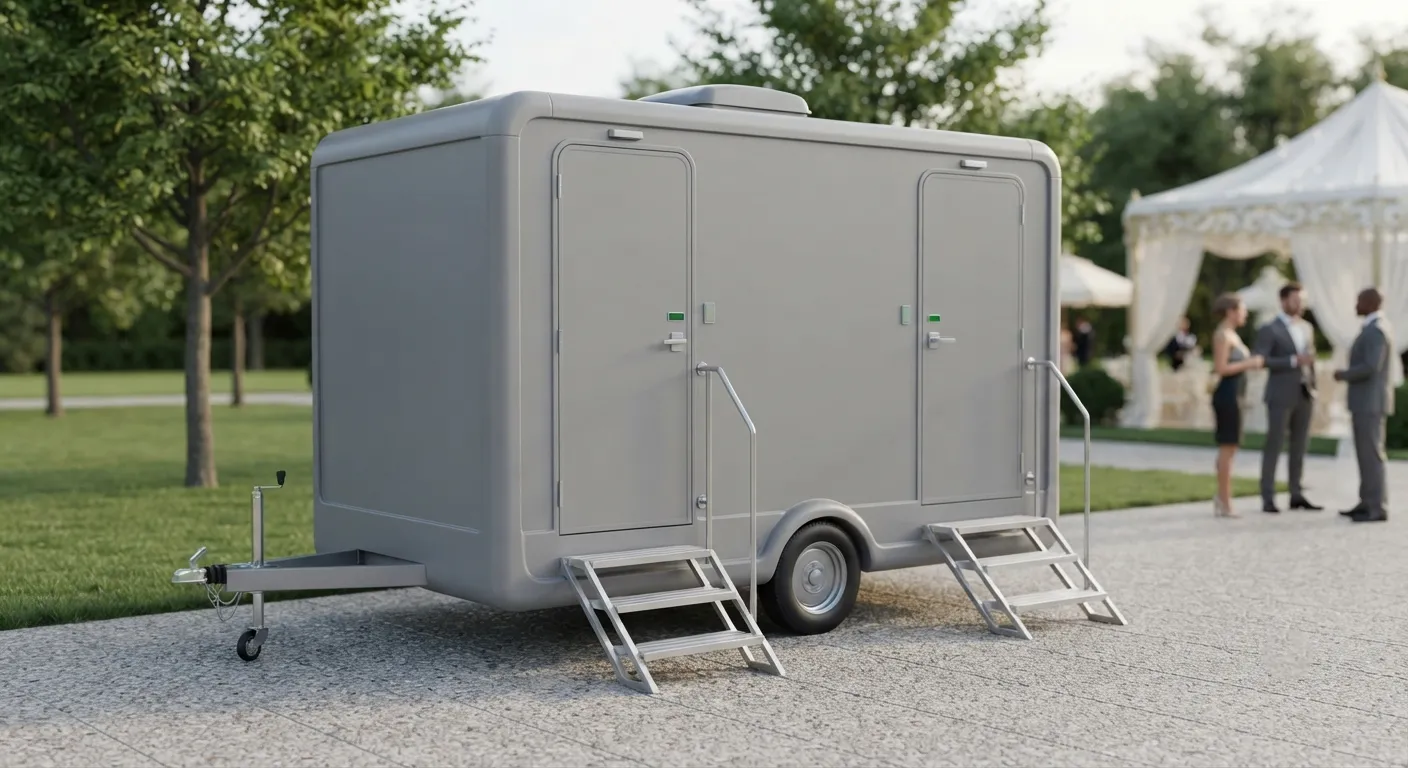 2 Stall Restroom Trailer in Akron, OH