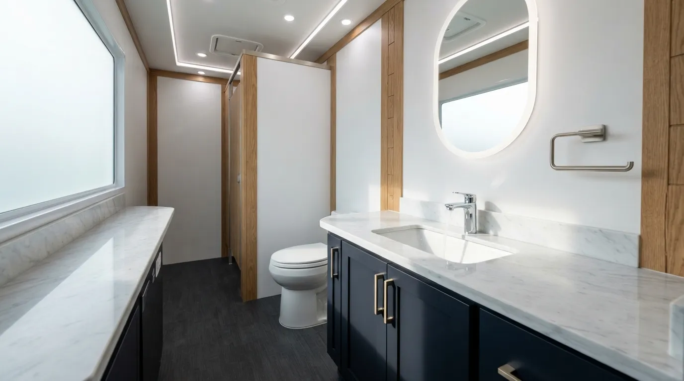 Luxury Restroom Trailer in Akron, OH